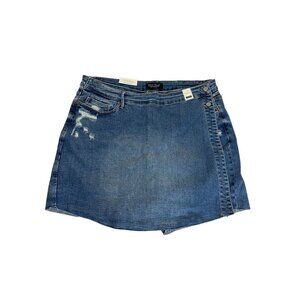 NWT Judy Blue Women's Darling Mid Rise Plus Size Skort - 3XL